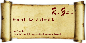Rochlitz Zsinett névjegykártya
